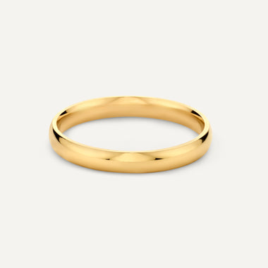 14 Karaat goud 3 mm Curve Band Ring - 5