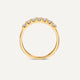 Breite Zirkonia Halb Eternity Ring