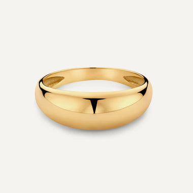 14 Karat Gold Brede Dome Ring - 5