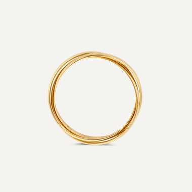 14 Karat Gold Trinity Ring - 6