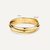 14 Karat Gold Trinity Ring - 5