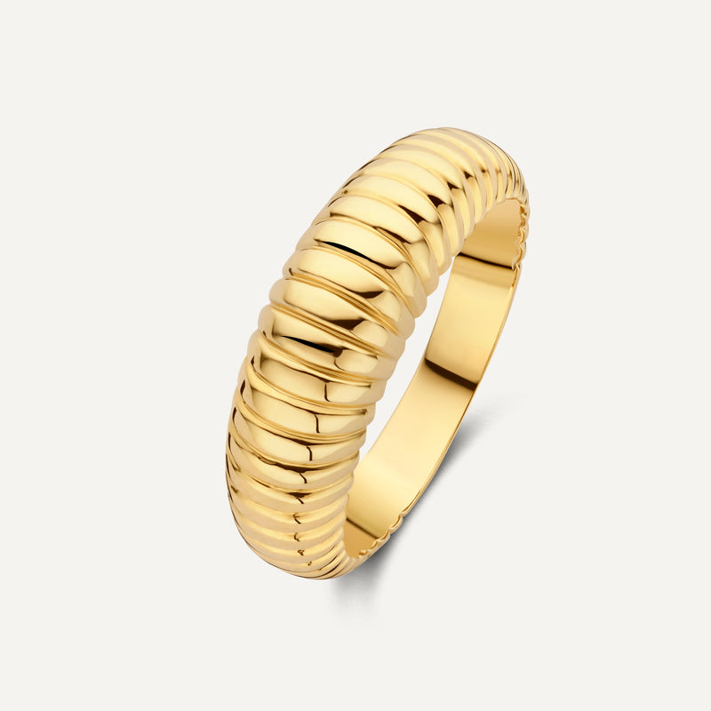 Ridged Dome Ring