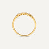 14 Karat Gold Bezel Set Zirkonia Zigzag Ring - 6