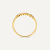 14 Karat Gold Bezel Set Cubic Zirconia Zigzag Ring - 6