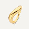 14 Karat Gold Wave Dome Ring - 1