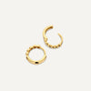 14 Karaat Goud Bolletjes Kleine Huggie Hoops (10mm) - 5