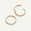 14 Karaat Goud Gedraaide Medium Hoops (18mm) - 6