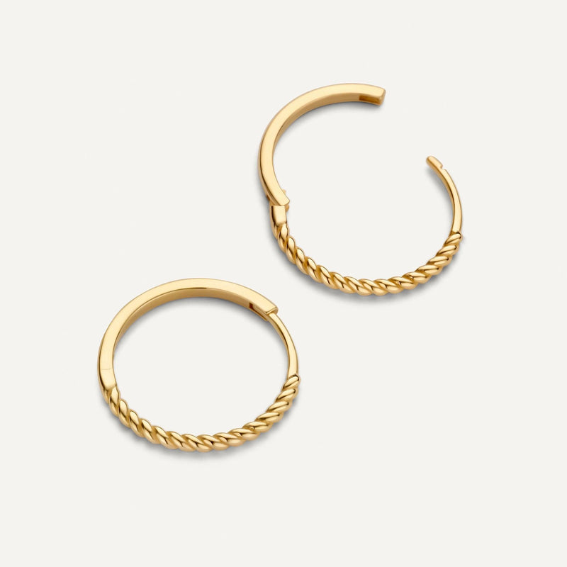 Gedraaide Medium Hoops (18mm)