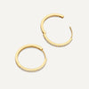 14 Karaat Goud Pavé Zirkonia Medium Hoops (18mm) - 5