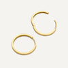 14 Karat Gold Essential Medium Hoops (18mm) - 5