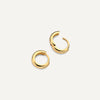 14 Karat Gold Bold Small Huggie Hoops (10mm) - 5