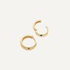 14 Karat Gold Bold Huggie Hoops (13mm) - 7