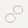 585er Gold Tube Große Hoops (30mm) - 7