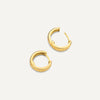 14 Karaat Goud Diamond Cut Hoops (12mm) - 6