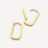 14 Karat Gold Pavé Zirkonia Medium U Hoops (18mm) - 5