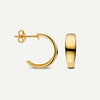 14 Karat Gold Dome Hoops - 6