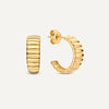 14 Karat Gold Charlotte Hoops - 1