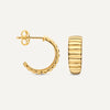 14 Karat Gold Charlotte Hoops - 6