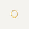 14 Karat Gold Solo Oval Hoop Charm - 1