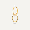 14 Karat Gold Solo Oval Hoop Charm - 5