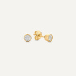 Clous d'Oreilles Ronds Zircon