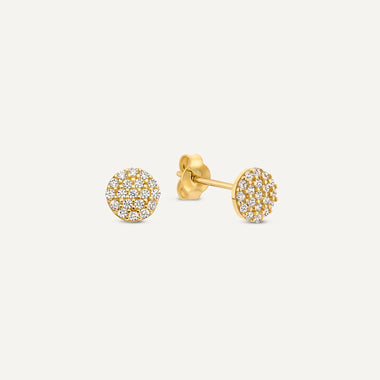 14 Karat Gold Huggie Hoops Cubic Zirconia Earrings Set - 6