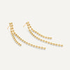 Or 14 Carats Boucles d'Oreilles Pendantes Boules - 5