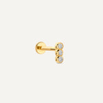 Geschakelde Diamant Bezel Set Piercing (0.03 ct)