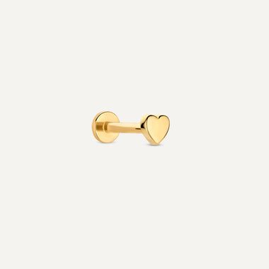 14 Karat Gold Piercing Cœur - 1