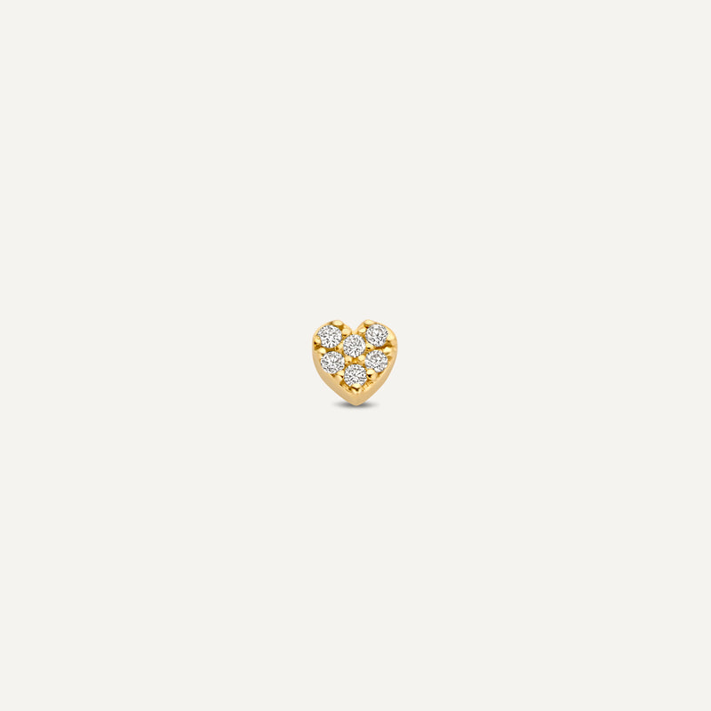 Pavé Diamant Herz Piercing