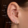 14 Karat Gold Beaded Cartilage Hoop Piercing (9mm) - 8