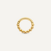 14 Karat Gold Beaded Cartilage Hoop (9mm) - 5