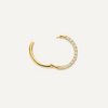 14 Karat Gold with Diamonds Pavé Diamond Cartilage Hoop (13mm) - 4