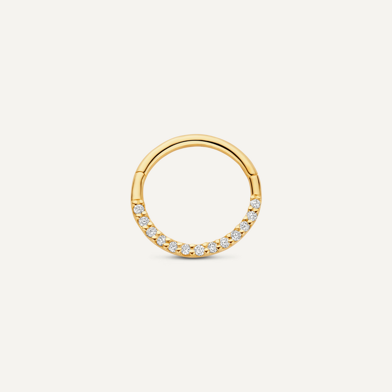 Pavé Diamond Cartilage Hoop (13mm)