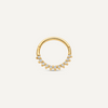 14 Karat Gold Diamant Eternity Hoop Piercing (13mm) - 4