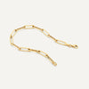 585er Gold Paperclip Gliederarmband - 6