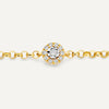 14 Karat Gold with Diamonds Diamond Halo Bracelet (0.05 ct) - 6