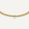 14 Karat Gold Curb Chain Bracelet - 10