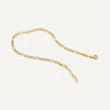 14 Karat Gold Figaro Chain Bracelet - 8