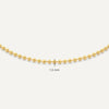 14 Karat Gold Beaded Baby Curb Bracelets Set - 7