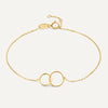 14 Karat Gold Infinity Zirconia Bracelets Set - 6