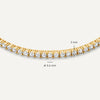 14 Karat Gold Cubic Zirconia Tennis Bracelet - 5