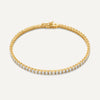 14 Karat Gold Cubic Zirconia Tennis Bracelet - 1