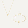 14 Karat Gold Essential Initial Letter Set - 18