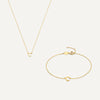 14 Karat Gold Essential Initial Letter Set - 19