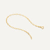 14 Karat Gold Slim Paperclip Chain Bracelet - 6