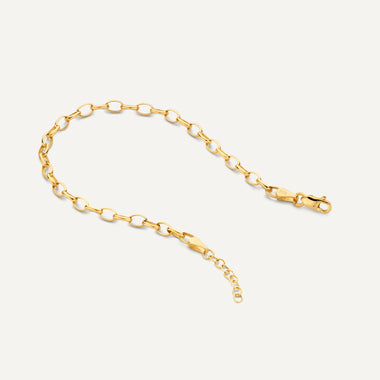 14 Karat Gold Anchor Chain Bracelet - 6