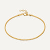 14 Karat Gold Box Chain Bracelet - 1