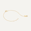 14 Karat Gold Linked Heart Bracelet - 6