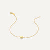 14 Karat Gold Puffy Heart Bracelet - 5